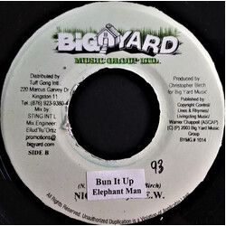 Elephant Man Bun It Up USED VINYL 7INCH 45 RPM MISPRINT