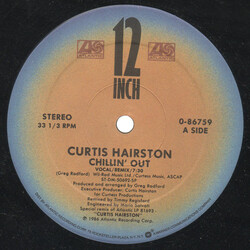Curtis Hairston Chillin' Out USED VINYL 12INCH 33 S RPM SINGLE