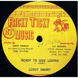 Leroy Smart Ready To Give Loving USED VINYL 12INCH 45 RPM SINGLE