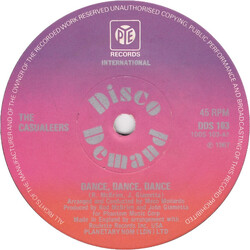 The Casualeers Dance, Dance, Dance USED VINYL 7INCH 45 RPM SINGLE REISSUE