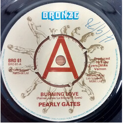 Pearly Gates Burning Love USED VINYL 7INCH 45 RPM SINGLE PROMO