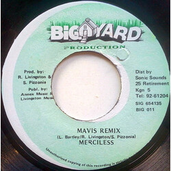 Merciless Mavis Remix USED VINYL 7INCH 45 RPM