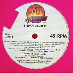 Siedah Garrett Curves (Remix) VINYL 12" USED
