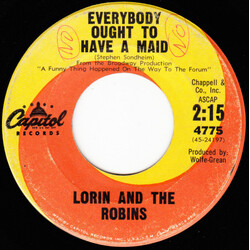 Lorin And The Robins Everybody Ought To Have A Maid / Algiers USED VINYL 7INCH 45 RPM SINGLE