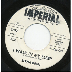 Berna-Dean I Walk In My Sleep / Little Willie USED VINYL 7INCH 45 RPM SINGLE PROMO