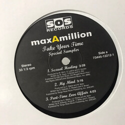 Max-A-Million Take Your Time Special Sampler USED VINYL 12INCH 33 S RPM SAMPLER STEREO