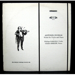 Antonín Dvořák / Philipp Naegele / Günter Krieger Works For Violin And Piano Vinyl LP USED