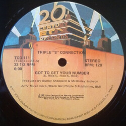 Triple S Connection Got To Get Your Number VINYL 12" USED