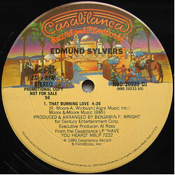 Edmund Sylvers That Burning Love VINYL 12" USED