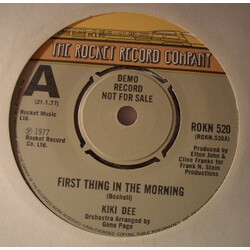 Kiki Dee First Thing In The Morning USED VINYL 7INCH 45 RPM SINGLE PROMO