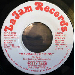 Bobby Rush Making A Decision / Bertha Jean USED VINYL 7INCH 45 RPM STEREO