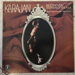Herbert von Karajan / Ludwig van Beethoven / Wiener Philharmoniker Symphonies Nos. 5 & 8 Vinyl LP USED