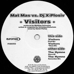 Mat Mas / DJ X-Plosiv Visitors USED VINYL 12INCH