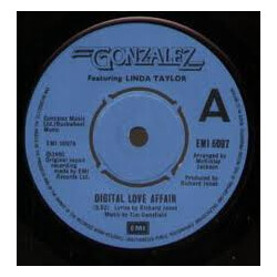 Gonzalez Digital Love Affair / Disco Can't Go On For Ever USED VINYL 7INCH 45 RPM SINGLE