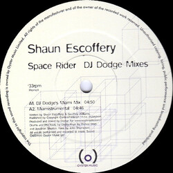 Shaun Escoffery Space Rider (DJ Dodge Remixes) USED VINYL 12INCH 33 S RPM