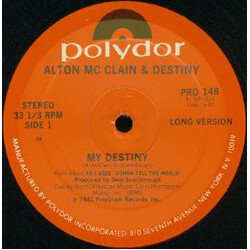 Alton McClain & Destiny My Destiny USED VINYL 12INCH 33 S RPM PROMO