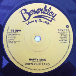 Greg Kihn Band Happy Man Vinyl 7" USED