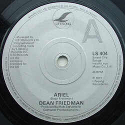 Dean Friedman Ariel USED VINYL 7INCH 45 RPM SINGLE