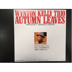 Wynton Kelly Trio Autumn Leaves (Previously Unissued Version) USED VINYL 7INCH SINGLE SIDED LIMITED EDITION NUMBERED PROMO