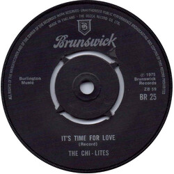 The Chi-Lites It's Time For Love Vinyl 7" USED