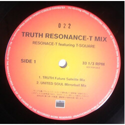 Resonance-T / T-Square Truth (Resonance-T Mix) USED VINYL 12INCH PROMO