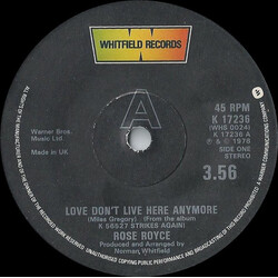 Rose Royce Love Don't Live Here Anymore USED VINYL 7INCH 45 RPM SINGLE