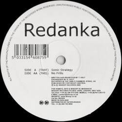 Redanka Sonic Strategy / No Frills VINYL 12" USED