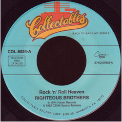 The Righteous Brothers / Shirley And Lee Rock 'N' Roll Heaven / Let The Good Times Roll USED VINYL 7INCH REISSUE