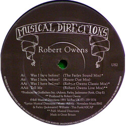 Robert Owens Was I Here Before? USED VINYL 12INCH