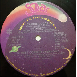 Carrie Lucas Street Corner Symphony USED VINYL 12INCH 33 S RPM PROMO