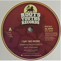 Jennifer Paulos / MatDTSound / Chazbo I Say No More / Silence Is Golden USED VINYL 7INCH SINGLE LIMITED EDITION