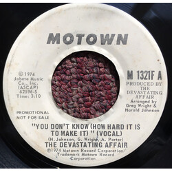 The Devastating Affair You Don't Know (How Hard It Is To Make It) Vinyl 7" USED