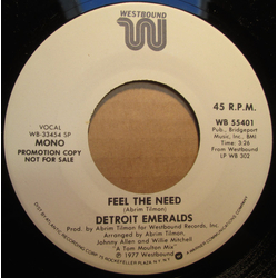 Detroit Emeralds Feel The Need Vinyl 7" USED