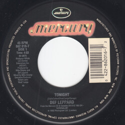 Def Leppard Tonight Vinyl 7" USED