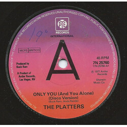 The Platters Only You (And You Alone) (Disco Version) USED VINYL 7INCH 45 RPM PROMO