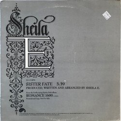 Sheila E. Sister Fate USED VINYL 12INCH 33 S RPM SINGLE PROMO