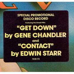 Gene Chandler / Edwin Starr Get Down / Contact USED VINYL 12INCH PROMO 33 S RPM