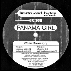 Panama Girl When Doves Cry VINYL 12" USED