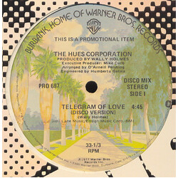 The Hues Corporation Telegram Of Love VINYL 12" USED