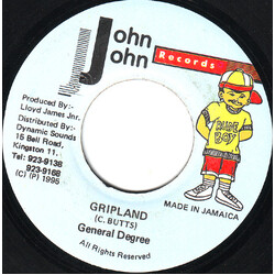 General Degree Gripland USED VINYL 7INCH 45 RPM