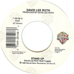 David Lee Roth Stand Up USED VINYL 7INCH 45 RPM SINGLE
