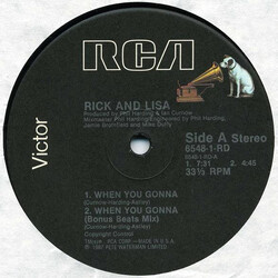 Rick Astley / Lisa Fabien When You Gonna USED VINYL 12INCH 33 S RPM
