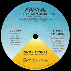 Timmy Thomas Gotta Give A Little Love (Ten Years After) VINYL 12" USED