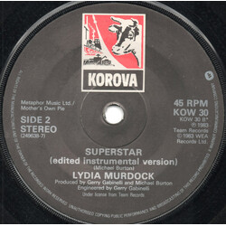 Lydia Murdock Superstar USED VINYL 7INCH 45 RPM SINGLE STEREO