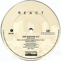 React Love Reaction USED VINYL 12INCH 45 RPM