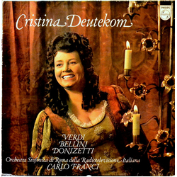 Cristina Deutekom / Giuseppe Verdi / Vincenzo Bellini / Gaetano Donizetti / Orchestra Sinfonica Di Roma Della RAI Opera Arias Vinyl LP USED