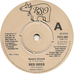 Bee Gees Night Fever Vinyl 7" USED
