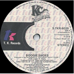 KC & The Sunshine Band Boogie Shoes VINYL 7" USED