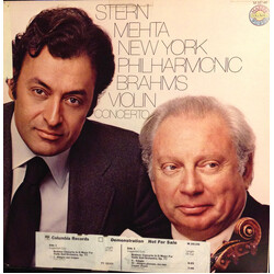Isaac Stern / Zubin Mehta / The New York Philharmonic Orchestra / Johannes Brahms Violin Concerto Vinyl LP USED