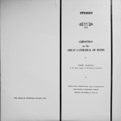 André Marchal (2) / Ghislaine Lardennois / Maîtrise De La Cathédrale De Reims / Arsène Muzerelle Christmas In The Great Cathedral Of Reims Vinyl LP US